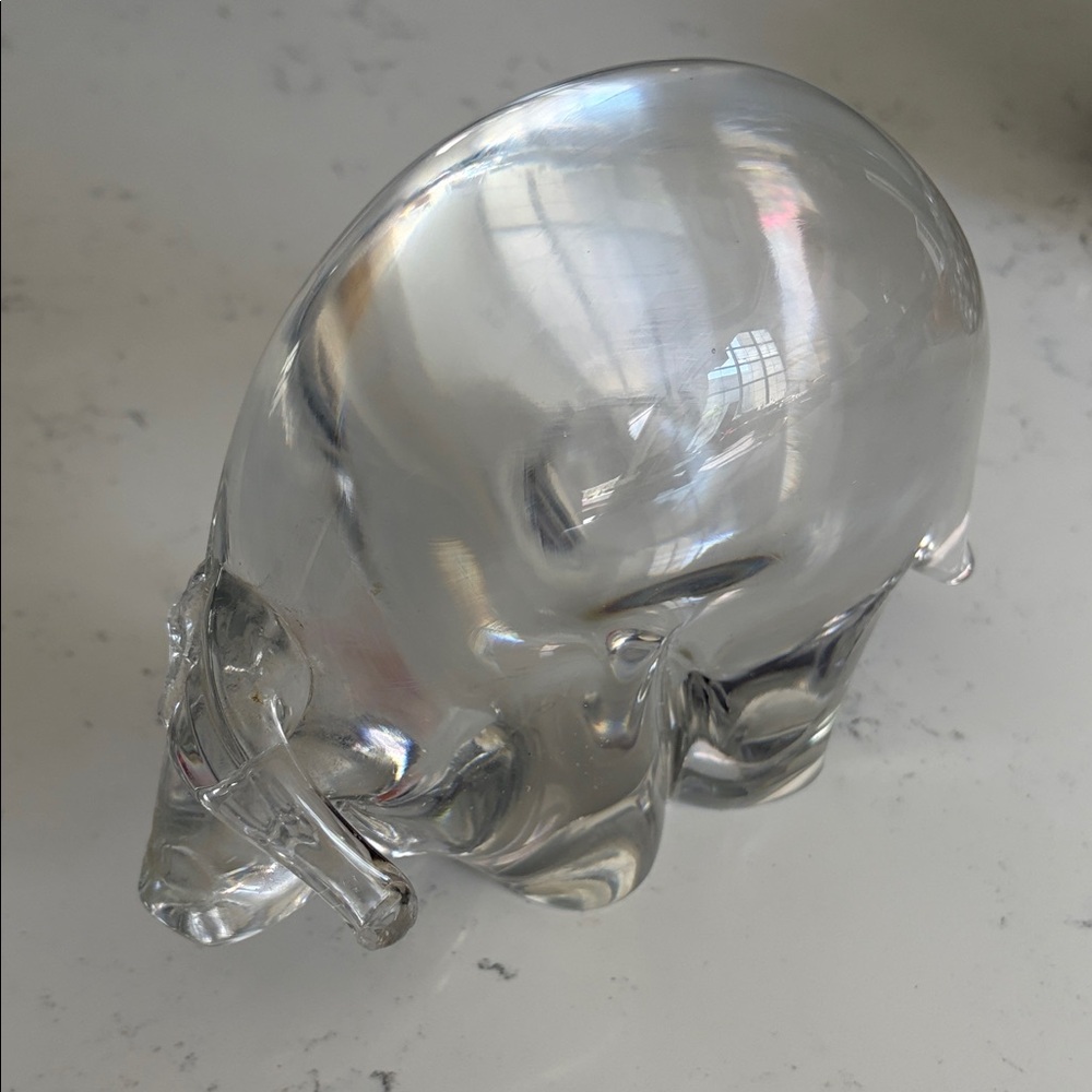 Steuben Water Buffalo Bull Taurus figurine